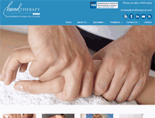 Tablet Screenshot of handtherapynyc.com